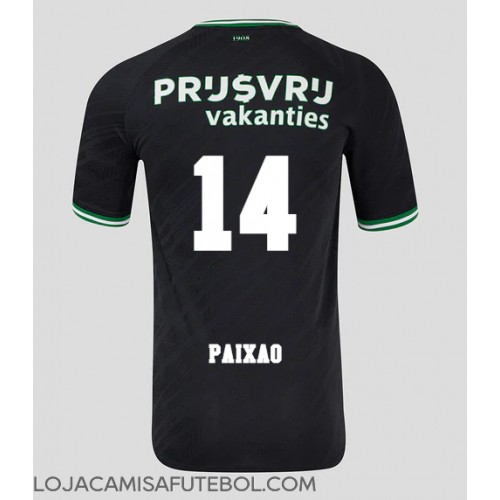 Camisa de Futebol Feyenoord Igor Paixao #14 Equipamento Secundário 2024-25 Manga Curta